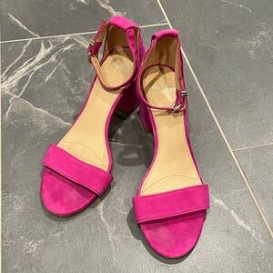 Pink Gianni Bini Block Heels